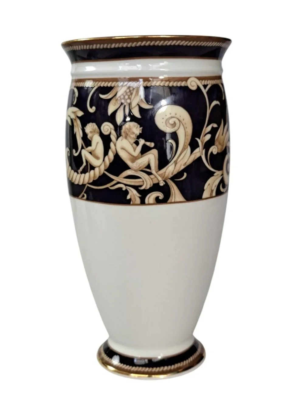 Wedgwood Cornucopia Elizabethan Vase Art Pottery 6
